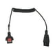 thumbnail image 2 of Para CBL HS2100 QDC1 01T A Cable De Auriculares HS2100, Cable De Escáner De Código De Barras Portátil, Flexible, Plug And Play, De 3,9 Pies, En Espiral, Extensible, Para WT41NO, 2 of 7