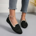 thumbnail image 4 of Tawop Women Shoes Womens Dress Shoes Work Shoes Flats Casual Comfort Black 5.5, 4 of 9