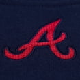 thumbnail image 5 of Women's Mitchell & Ness  Navy Atlanta Braves Script Sweatshirt, 5 of 5