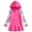 Hot Pink 2, variant on Tauxra Dress with Sleeves,Long Dress with Sleeves,Girls' Solid Color Hooded Sweatshirt Dress with Long Sleeves Casual Loose and Comfortable Skirt,Hooded Sweatshirt Dress