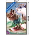 thumbnail image 3 of James Booker - Surfing T-Rex Wall Poster, 22.375" x 34", Framed, 3 of 3