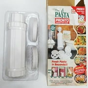 Pasta Pronto - Gourmet Pasta Maker Roller Machine Cutter - Homemade Spaghetti Noodle Ravioli - White