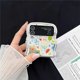 thumbnail image 4 of Wave Shell Case for Samsung Galaxy Z Flip 5 with Wrist Strap, Electroplated TPU Case Galaxy Z Flip 5, Shockproof Case Z Flip 5, 4 of 5