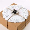 thumbnail image 4 of 100 PCS Round Paper Doilies White Lace Round Paper Doilies Cake Packaging Pads for Party or Wedding Table Decoration, 6.5 Inch Diameter 16.5cm, 4 of 6