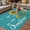 Duck green, variant on Violet Sunshine Sunflower Outdoor Rug for Patio/Deck/Porch, Non-Slip Large Area Rug 3 x 5 Ft, Pastoral Bees Farmhouse Floral Indoor Outdoor Rugs Washable Area Rugs, Camping Rug Carpet Runner