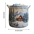 thumbnail image 3 of Dvkptbk quilted basket Embroidered Laundry Basket Storage Bucket/Bachelor, 3 of 7