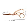thumbnail image 2 of Unique Bargains 1 Pc Women Big Crane Scissors Facial Hair Scissors For Beauty Parlor Stainless Steel Rose Gold Tone, 2 of 4