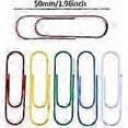 thumbnail image 3 of Colored Paper Clips, 300 Mixed Color Paper Clips with Plastic Box, 50mm Paper Clips, Colored Paper Clips, 6 Colors, 3 of 5