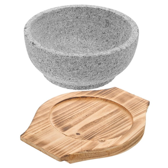 SKISUNO 1 Set Stone Bowl Korean Dinnerware with Food Warming for Households