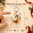 thumbnail image 3 of Dog Hair Keepsake Keychain with Clear Puppy Shaped Capsule, Memorial Storage Pendant with Secure Key Ring, for Keys, Handbag, Travel Pouch, Display Box, Memory Collection, Pet Remembrance, Style A, 3 of 9