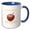 Blue/White, variant on 3drose, Minnesota Territory Fruit the Honeycrisp Apple, 15oz Mug