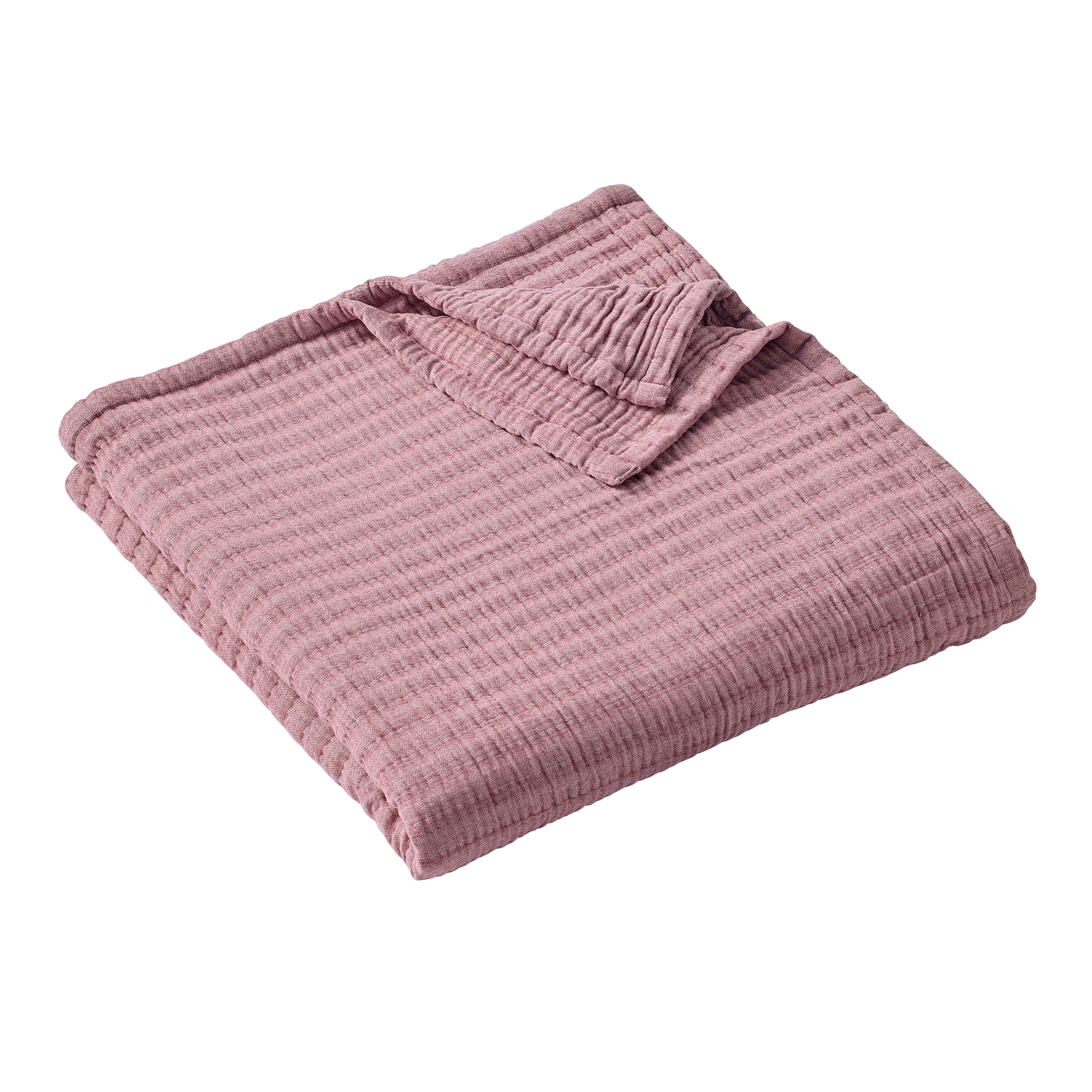 Better Homes & Gardens Chenille Gauze Bed Blanket, Violet Gem, Full/Queen, 90 x 92 in