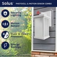thumbnail image 2 of Solus USA Hutton Small Wall Lighting Fixture with Photocell and Motion Sensor, White, 2 of 7