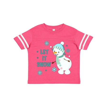 

Inktastic Let It Snow Snowman Gift Toddler Boy or Toddler Girl T-Shirt