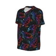 thumbnail image 2 of Balery Sea Turtle Baseball Jersey for Men Casual Button Down Shirts Short Sleeve Active Team Sports Uniform-3X-Large, 2 of 9