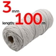 thumbnail image 1 of Christmas Cord/ 3mm 100m 3 Ply Coloured Macrame Cord/ Macrame Cord/Triple Strand Twisted Soft Cotton Rope/100% Cotton/DIY Macram, 1 of 7