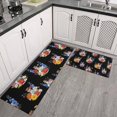 thumbnail image 2 of Pioneer Flower Floral Print Pattern Kitchen Rugs Sets Of 2, Anti Fatigue Non Slip Washable Floor Mats for Kitchen Sink Laundry, 17X30 Inch + 17X47 Inch, 2 of 6