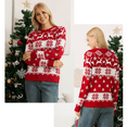 thumbnail image 5 of WQD Women's Christmas Sweater Family Couples Warm Thick Casual Ugly Knitted Pullover Top Xmas Elk Snowflake Reindeer Sweatshirt for Holiday Party New Year, 5 of 8