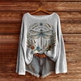 thumbnail image 2 of Womens Sweaters For Women Sweaters Casual Knitted Art Print Pullover Sweater Fashion Long Sleeve Crewneck Blouse Winter Warm Layer Top Loose Fit Vacation Wear Fall Sweaters For Women, 2 of 4