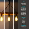 thumbnail image 3 of Luxrite LED Edison Bulb 75W Equivalent ST19 ST58 2700K Warm White 800 Lumens Dimmable 8W Damp Rated UL E26 6 Pack, 3 of 7