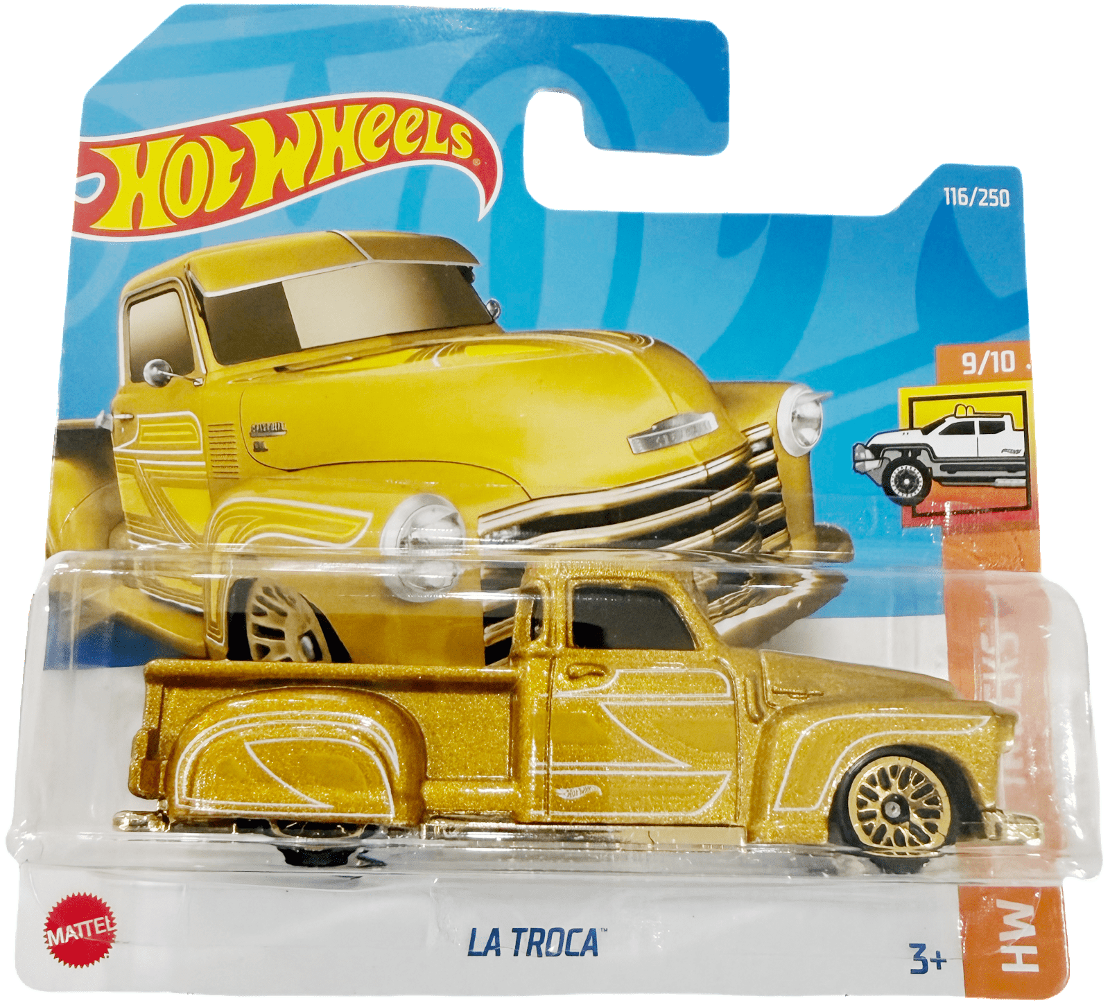 Hot Wheels 10-Pack Hot Trucks - Includes Tesla Cybertruck & '83 Chevy Silverado, 1:64 Scale Die-Cast Vehicles