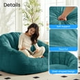 thumbnail image 2 of Puremind Giant Bean Bag Chair for Adults and Kids, Plush Bean Bag Couch, Comfy Floor Sofa Chair for Living Room/Bedroom, Green, 2 of 8