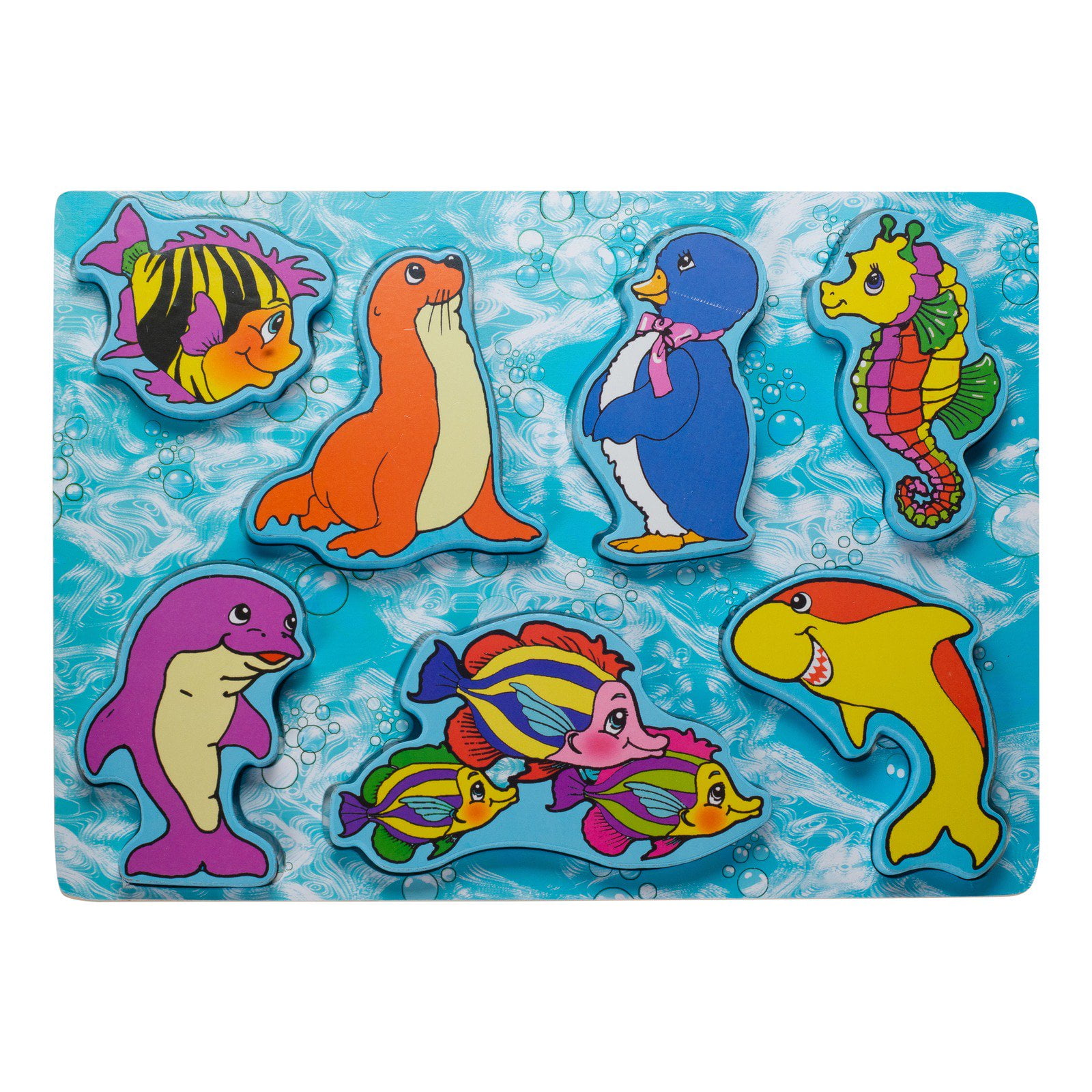 Eliiti Wooden Dinosaurs Chunky Puzzle for Toddlers 2 to 4 Years Old Boys Girls 