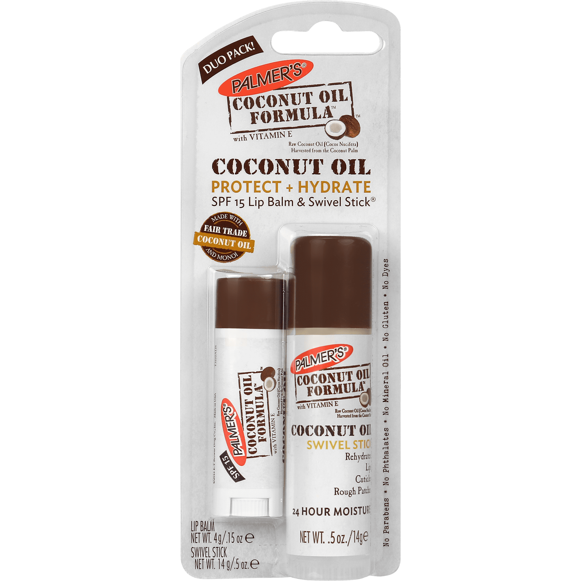 Palmer's Coconut Oil Formula Swivel Stick/Lip Balm Duo .5 oz./.15 oz