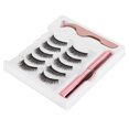thumbnail image 4 of Pestañas Postizas Con Imán Líquido, Delineador De Ojos Líquido Magnético, Pinzas, Juego De Herramientas De Maquillaje Para Pestañas #051, 4 of 7