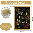 thumbnail image 5 of Happy New Year Garden Flag Happy Firework Party Garden Flags 12x18 Inch Double Sided Burlap Welcome 2024 Banner for Winter Holiday Farmhouse Yard Decoration(ONLY FLAG), 5 of 6