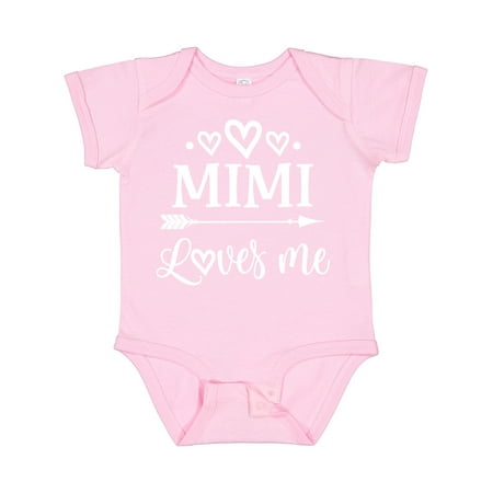 

Inktastic Mimi Loves Me Baby Clothes Gift Baby Boy or Baby Girl Bodysuit