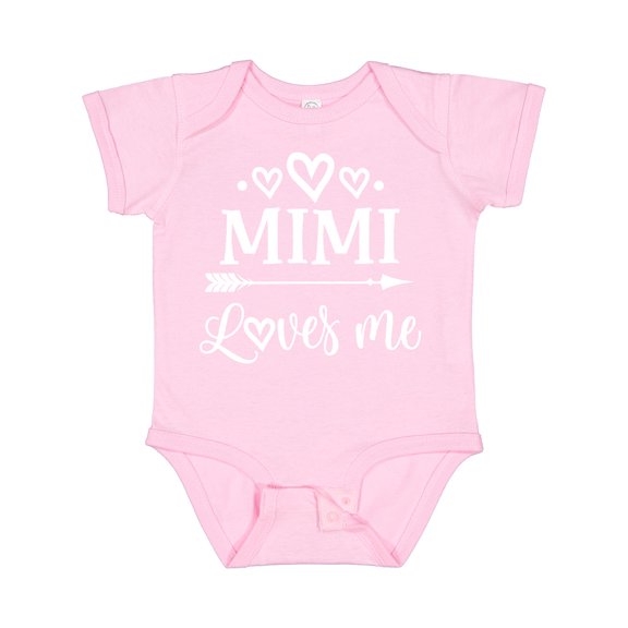 Inktastic Mimi Loves Me Baby Clothes Boys or Girls Baby Bodysuit