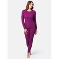 thumbnail image 4 of Fruit of the Loom Women's Recycled Waffle Thermal Top & Bottom Set, Sizes XS-4X, 4 of 10