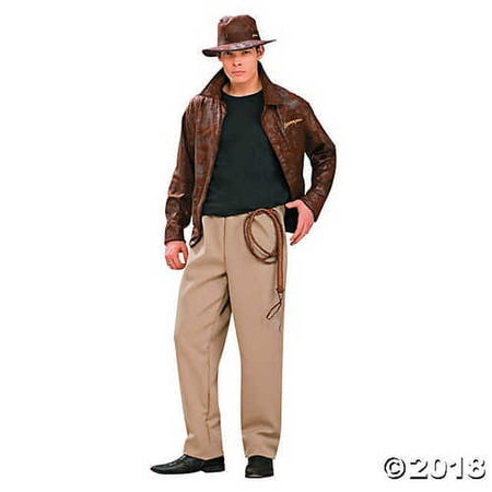 UHC Men's Deluxe Indiana Jones Theme Party Fancy Dress Costume, XL (44-46)