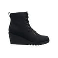thumbnail image 6 of C & C California Womens City Vegan Leather Wedge Ankle Boots, 6 of 6