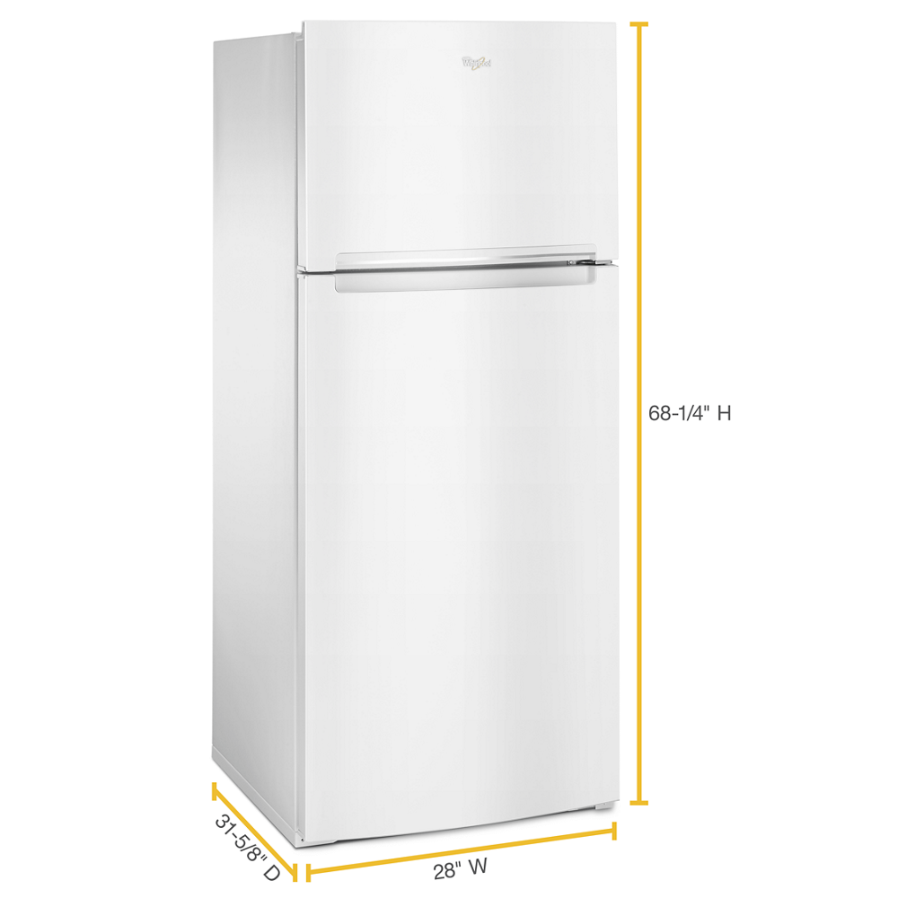 Whirlpool Wrt518szf 28" Wide 17.6 Cu. Ft. Top Mount Refrigerator - White - image 4 of 4