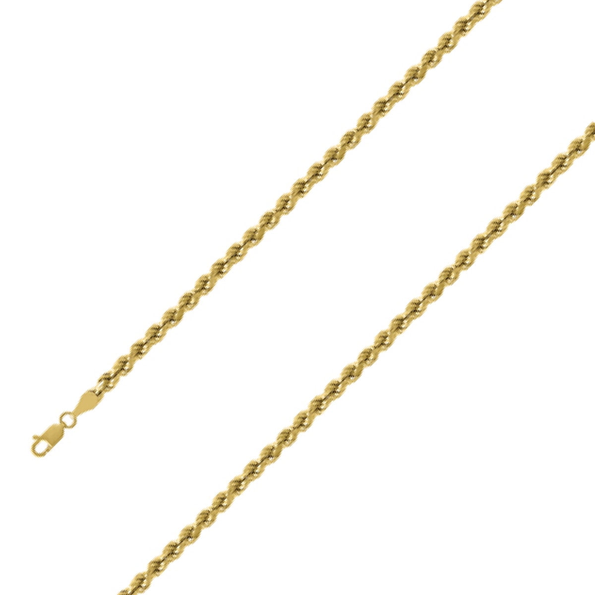 10K Italy Yellow Gold Curb Cuban Chain 20 Inches 2MM 1.9 Grams Skinny Light Hollow 