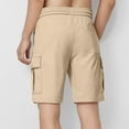 thumbnail image 4 of Penkiiy Boys Cargo Shorts with Pockets - Elastic Waist Summer Casual Shorts for Toddler & Big Kids, 4 of 7