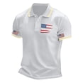 thumbnail image 4 of RMGVDSD Men's Classic Fit Shirts 4th Of July Patriotic Shirt 250th Anniversary USA Polo Shirts Short Sleeve Graphic Print Shirt Independence Day Outfit Classic T-Shirts, 4 of 5
