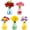 5 Pack I Love Mom, variant on 8 Pcs Refrigerator Magnets - Cute Mini Ceramic Vase Fridge Magnets with Artificial Flowers, Funny Tiny Vase Magnet for Fridge Decorative, Office, Kitchen, Locker, Whiteboard
