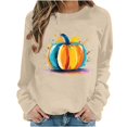 thumbnail image 2 of Warop Halloween Sweatshirts for Women Halloween Pumpkin Graphic Casual Cute Pullover Tops Long Sleeve Crewneck Fall Outfits, 2 of 6