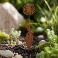 thumbnail image 6 of 3Pcs Rusty Metal Dandelion Garden Stakes, Rustic Corten Steel Flower Silhouette Yard Art for Outdoor Lawn Decor, 6 of 10