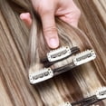 thumbnail image 4 of MY-LADY Extra Thick Clip in 100% Remy Human Hair Extension Double Weft Full Head Natural Hairpiece 110-170g #4P61320inch, 4 of 10