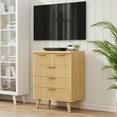 thumbnail image 5 of PPorfamilia 5 Drawer Dresser for Bedroom, Boho Fluted Chest of Drawers for Nursery, Living Room, Entryway, Natural, 5 of 12