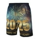 thumbnail image 4 of Fotbe 2025 New Year 5 Trajes de Baño Estampados para Hombre, Shorts de Verano de Secado Rápido, Ropa de Playa, Bañadores-Small, 4 of 6