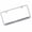 Mirrored, variant on Jeep Grand Cherokee Laser Etched Logo Stainless Steel License Plate Frame (Black)