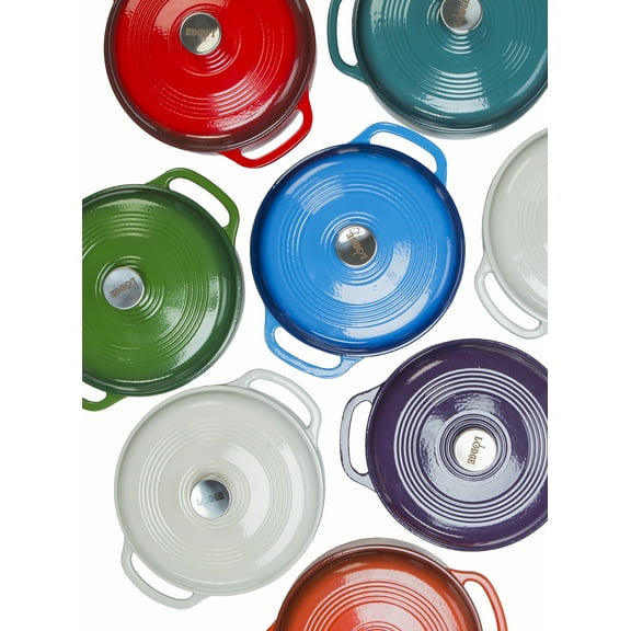 Lodge 6 Quart Enameled Cast Iron Dutch Ovens in Assorted Colors
