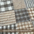 thumbnail image 2 of JCS 100% Cotton Oatmeal Ticking Stripe Homespun Fabric - Sold by the yard, 2 of 11