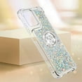 thumbnail image 6 of Compatible with Motorola Moto G 5G 2024 Case Glitter Liquid Clear Bling Moving Floating Sparkle with Ring Kickstand TPU Girly Women Cute Phone Case for Moto G 5G 2024 Sliver YBZ, 6 of 14