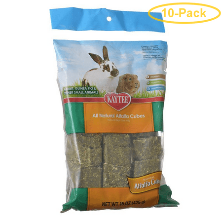 - Kaytee Natural Alfalfa Cubes 15 oz - Pack of 10